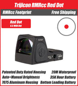 Trijicon RMRcc Micro Red Dot Sight Black - 7075 T6 Aluminum - Available in 3.25 and 6.5 MOA Versions