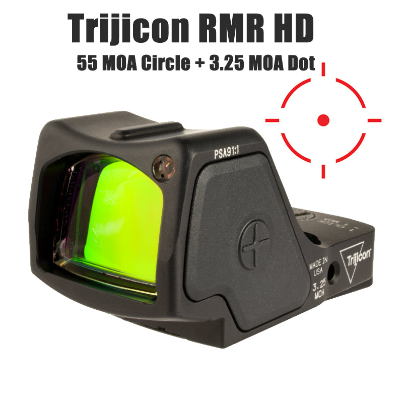 Trijicon RMR HD 55 MOA Circle + 3.25 MOA Red Dot