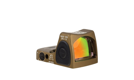 Trijicon RMR HRS Type 2 Adjustable Red Dot Sight Coyote Brown - 7075 T6 Aluminum - 3.25 MOA