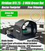 Viridian RFX 25 3 MOA Green Dot Sight - Docter Footprint - 6061 T6 Aluminum