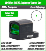 Viridian RFX42 RMSc Closed Emitter Green Dot – 3.5 MOA