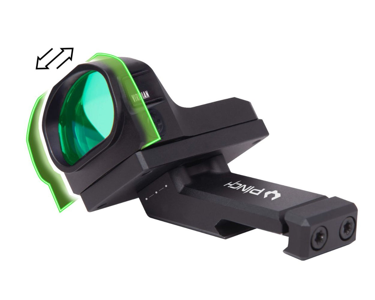 Viridian PINCH Adjustable 35 Degree Offset Picatinny Mount - RMR, RMSc, ACRO, DOCTER Mounts (Pick One)