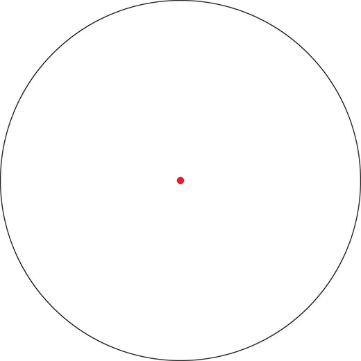 Vortex Crossfire Red Dot (Gen II), Tan, 2 MOA Dot, T1/T2 Footprint - CF-RD2-T - reticle