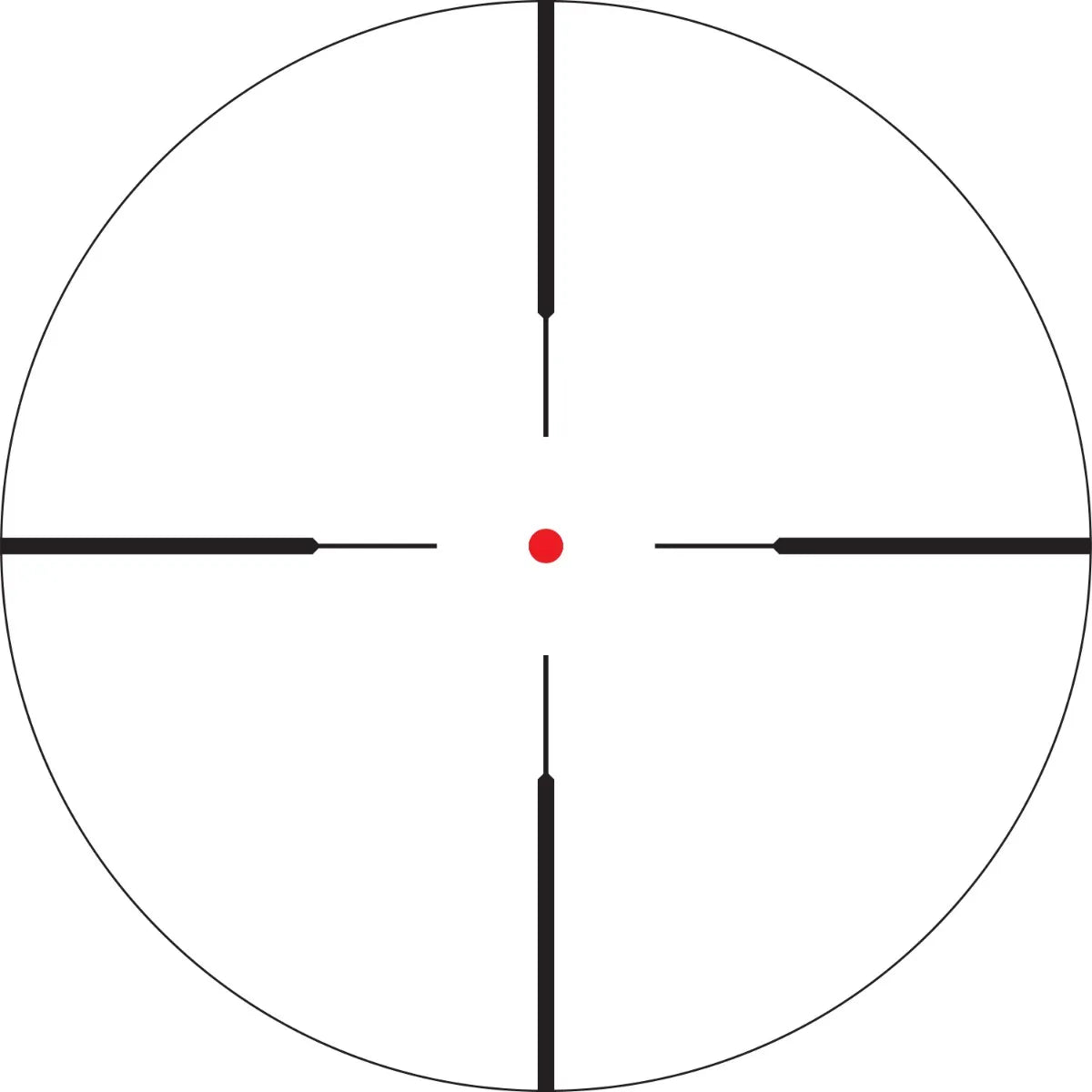 Vortex Crossfire II 3-9x40 Riflescope - Illuminated V-Brite Reticle, 1" Tube, Matte - CF2-31025 - reticle