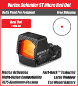 Vortex Defender ST Red Dot, DPP Footprint, 3MOA/6MOA Options, DFST-MRD3, DFST-MRD6