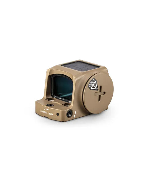 Vortex Defender CCW FDE Enclosed Solar Red Dot, RMSc Footprint, 32 MOA Circle + 3 MOA Dot Reticle - DFCCW-MRD3-E-T