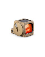 Vortex Defender CCW FDE Enclosed Solar Red Dot, RMSc Footprint, 32 MOA Circle + 3 MOA Dot Reticle - DFCCW-MRD3-E-T