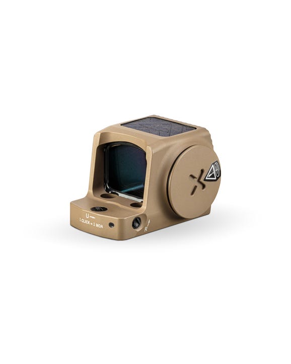 Vortex Defender ST FDE Enclosed Solar Red Dot, DPP Footprint, 32 MOA Circle + 3 MOA Dot Reticle, DFST-MRD3-E-T