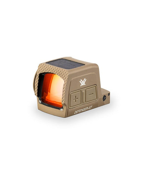 Vortex Defender ST FDE Enclosed Solar Red Dot, DPP Footprint, 32 MOA Circle + 3 MOA Dot Reticle, DFST-MRD3-E-T