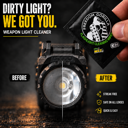 Flashlight Cleaning Wipes - Removes Carbon Buildup