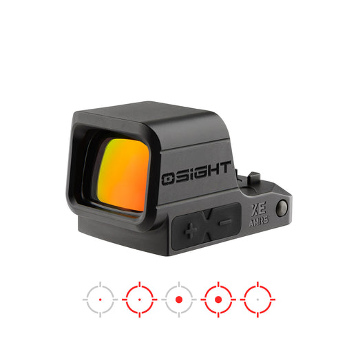 Osight XE Enclosed Red Dot Sight, RMR Footprint, 2/6+32 MOA Multi-Reticle System, Battery Operated