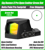 Sig Sauer Romeo X Pro Green Dot, DPP Footprint, Black Housing, 3 MOA, 6MOA, Circle Dot