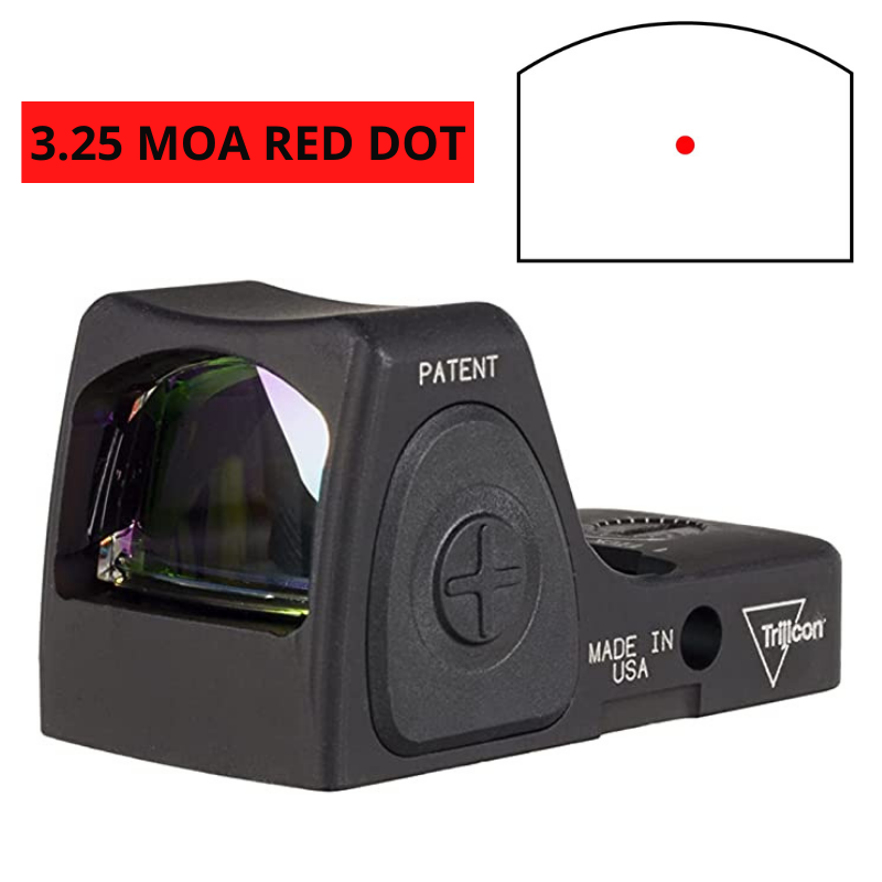 Trijicon RMR®cc Red Dot Sight 3.25 MOA Red Dot, Adjustable LED