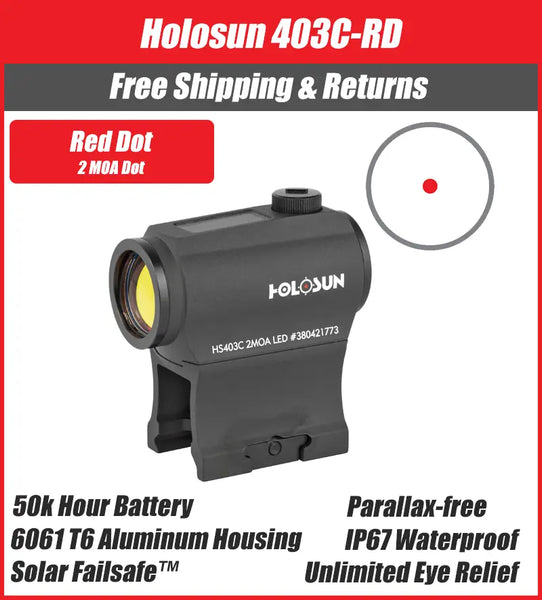 Holosun HS403C カニス6898 Holosun HS403C Red Dot Sight Review • Extreme Outfitters