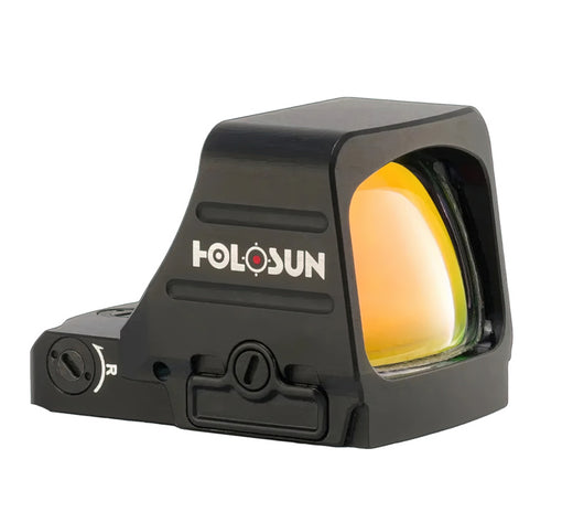 Holosun 407 COMP Green, Huge Competition Window, RMR Footprint, 6 MOA Green Dot, Side Battery - HE407COMP-GR6