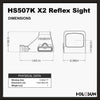 Load image into Gallery viewer, Holosun 507K X2 Red Dot, 32 MOA Ring &amp; 2 MOA Red Dot, Side Battery - HS507K-X2