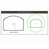 Holosun 507C X2 Green Dot ACSS Vulcan Reticle, RMR Footprint, Solar Failsafe - HE507C-GR-X2-ACSS