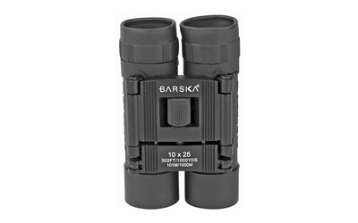 Barska Lucid View, Binocular, 10X25mm, Fully Coated, Matte Black Finish, Includes Carrying Case, Lens Covers, Neck Strap, and Lens Cloth AB10110