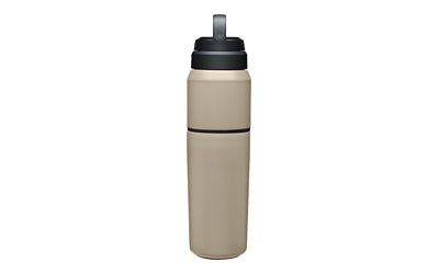 Camelbak MultiBev, Stainless Steel, Vacuum Insulated, 22oz Bottle, Detachable Cup Holds 16oz, Dune 2424201065