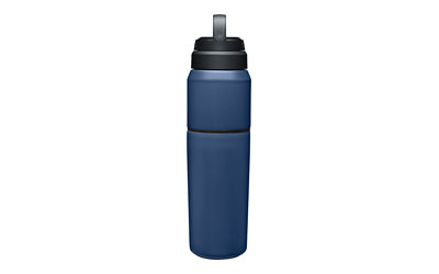 Camelbak MultiBev, Stainless Steel, Vacuum Insulated, 22oz Bottle, Detachable Cup Holds 16oz, Navy 2424402065