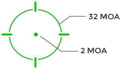 Holosun EPS Carry MRS Green Dot, 32 MOA Circle 2 MOA Dot, K Series Footprint (Modified RMSc), RMSc Adapter Plate Included, MRS Reticle, Solar Failsafe - EPS-CARRY-GR-MRS