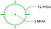 Holosun EPS Carry MRS Green Dot 32 MOA Circle 2 MOA Dot Solar Failsafe - EPS-CARRY-GR-MRS