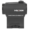 Holosun 403C, Red Dot, Black, 2MOA Dot, High and Low Mount, Solar with Internal Battery - HS403C