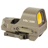 Holosun HS510C FDE Red Dot 65 MOA Circle 2 MOA Red Dot Aluminum Housing Matte Finish Solar with Internal Battery - HS510C-FDE