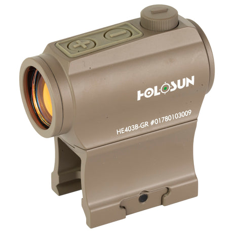 Holosun 403B Green FDE 2 MOA High and Low Mount Bottom Battery - HE403B-GR-FDE