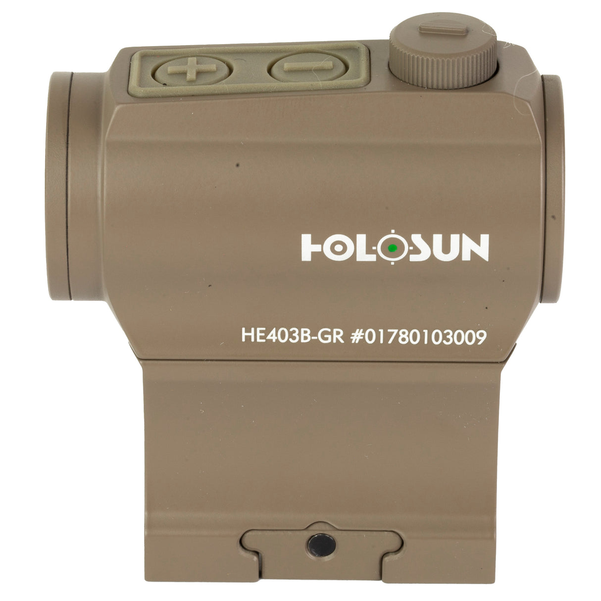 Holosun 403B Green FDE 2 MOA High and Low Mount Bottom Battery - HE403B-GR-FDE