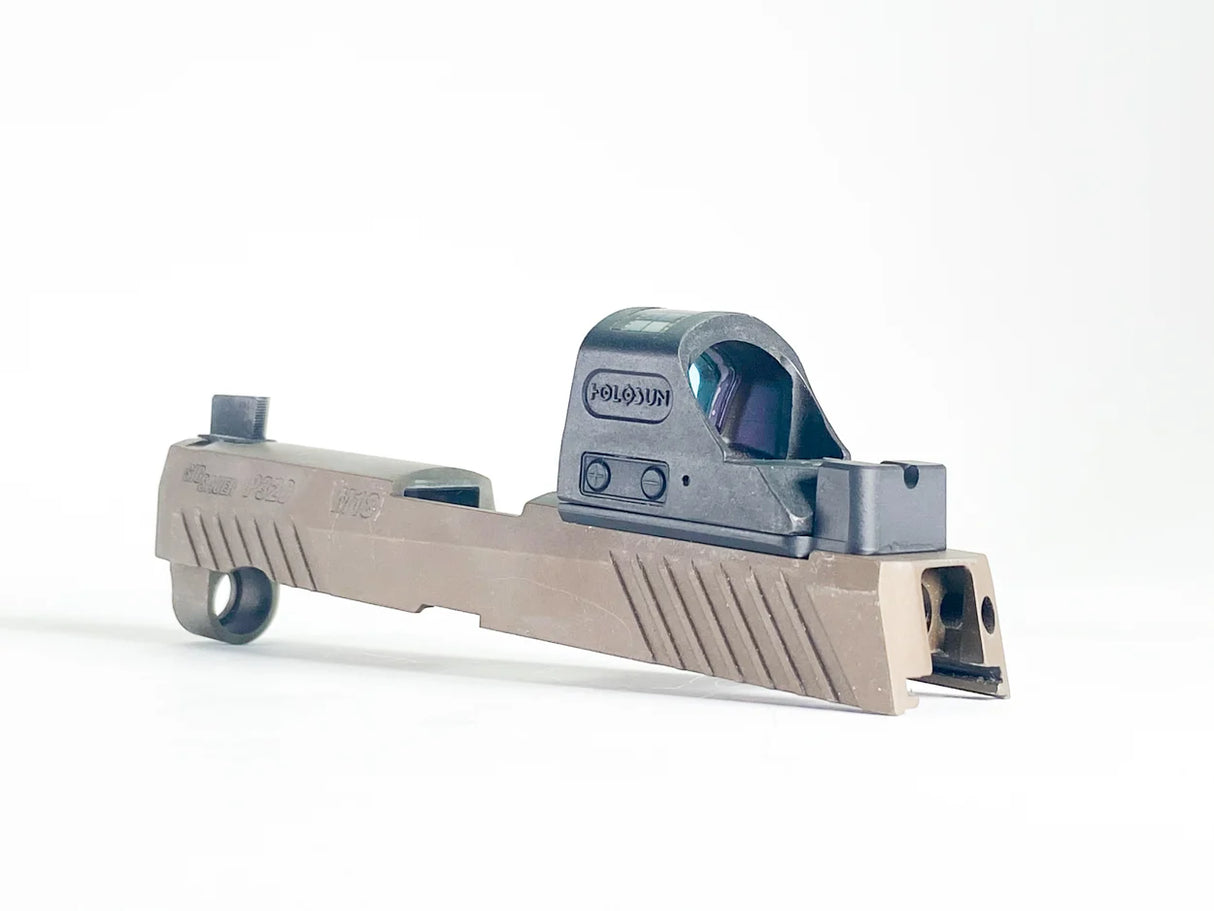 Sig P320 Filler Plate for Romeo 1 Pro Slides that don't have Rear Dovetail Sights Attached to slide - CHPWS - SGX-RSH-10-8