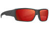 Magpul Industries Ascent Eyewear, Polarized, Black Frame, Gray Lens, Red Mirror MAG1132-1-001-1140