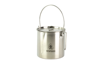 Pathfinder 64oz Bush Pot and Lid Set, Stainless Steel SSBPLSET