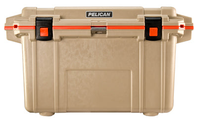 Pelican Elite Cooler, Cooler, Tan/Orange 70Q-2-TANORG