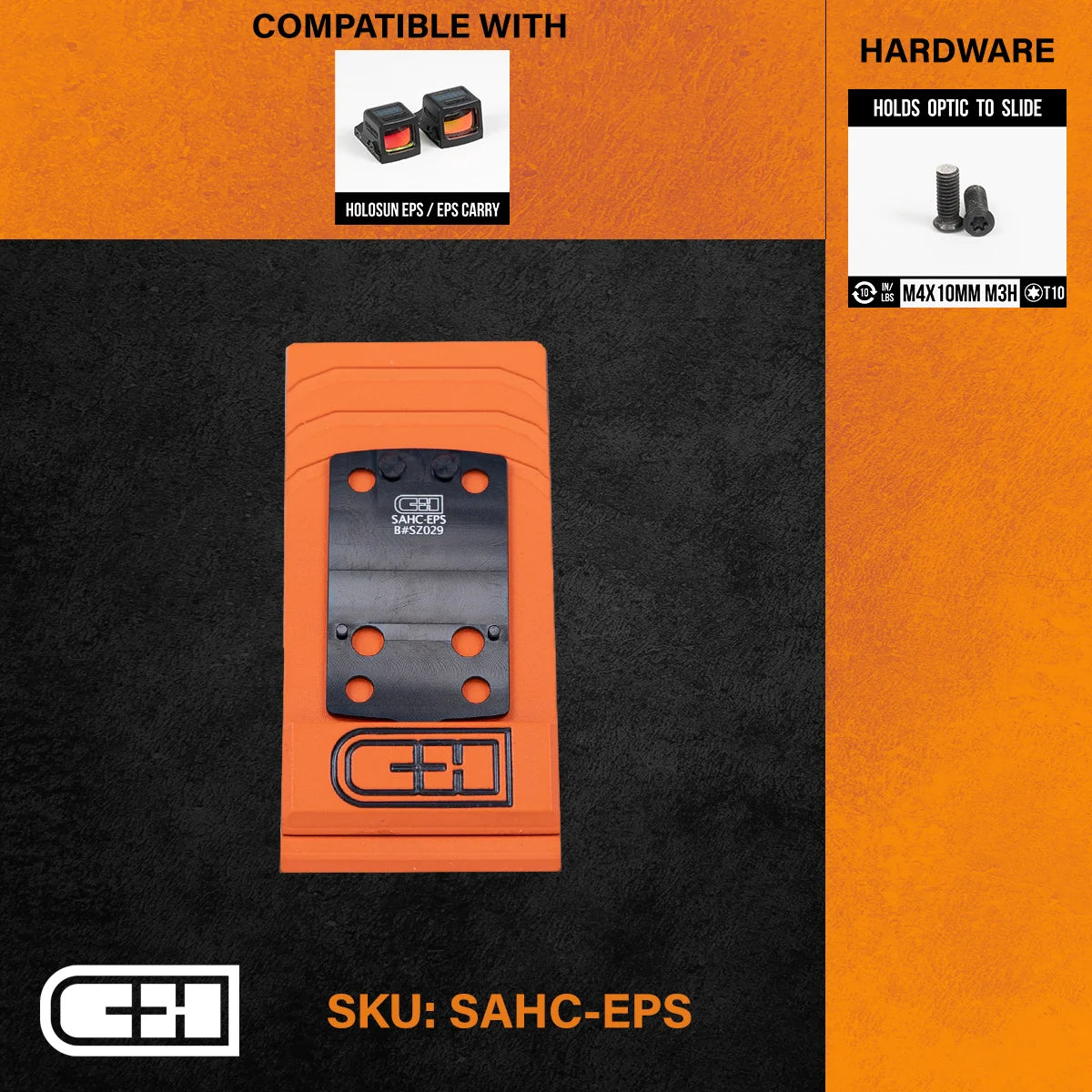 Springfield Hellcat OSP/RDP/PRO to the Holosun EPS/Carry Adapter Plate - CHPWS - SAHC-EPS