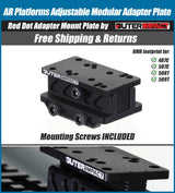 AR Platforms Adjustable Modular Red Dot Adapter Mounter Plate - OuterImpact