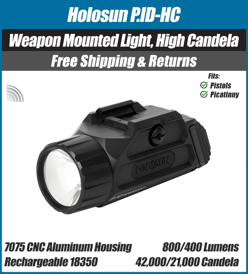 Holosun PID High Candela Mounted Light 42,000 Candela